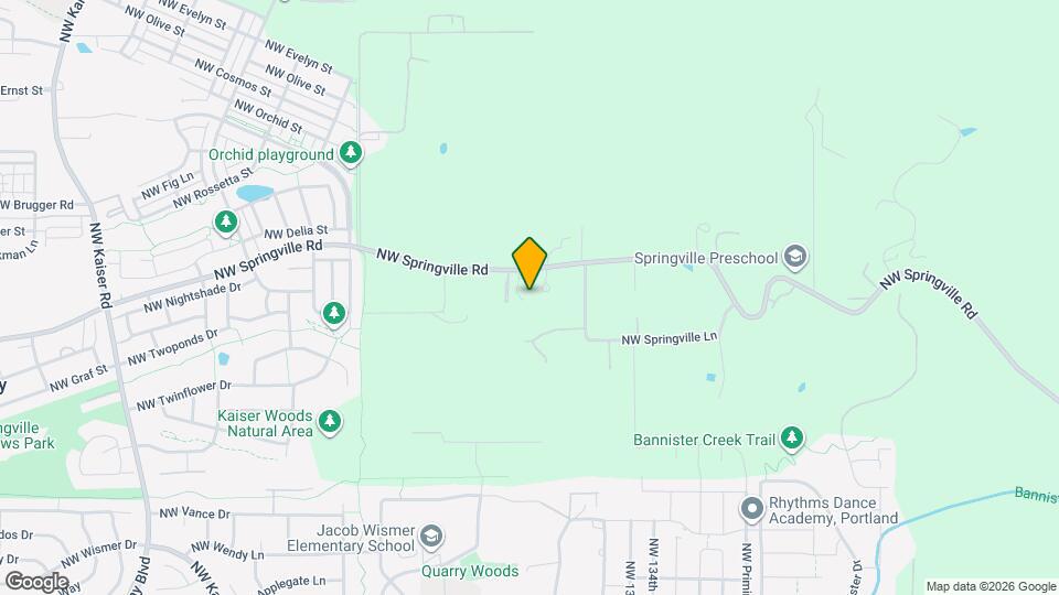 13900 NW Springville Rd Map and Location Details