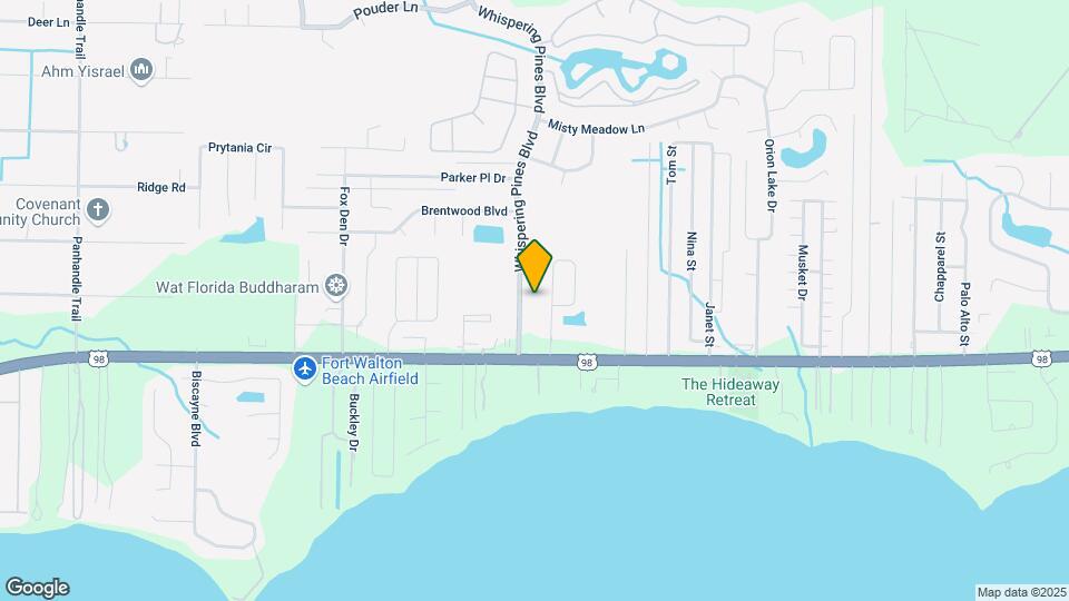 2154 Whispering Pines Blvd Map and Location Details
