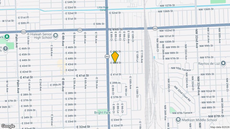 4266 E 8th Ln Map and Location Details