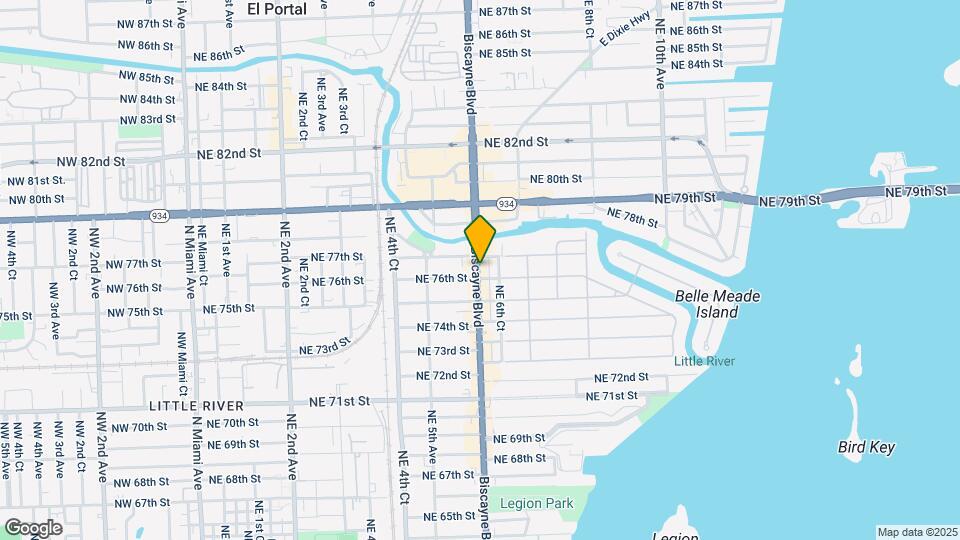 7613 Biscayne Blvd Map and Location Details