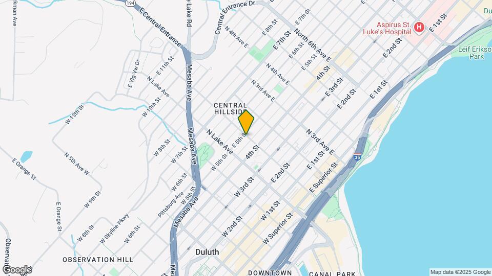 423 N 1st Ave E Map and Location Details