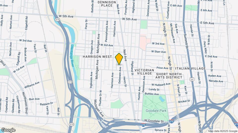 959 Delaware Ave, Unit 2 Map and Location Details