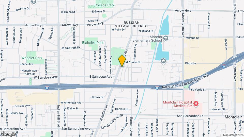 9355 Mills Ave Map and Location Details