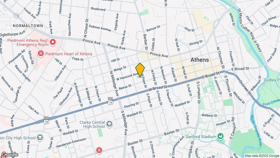 245 N Pope St Map and Location Details