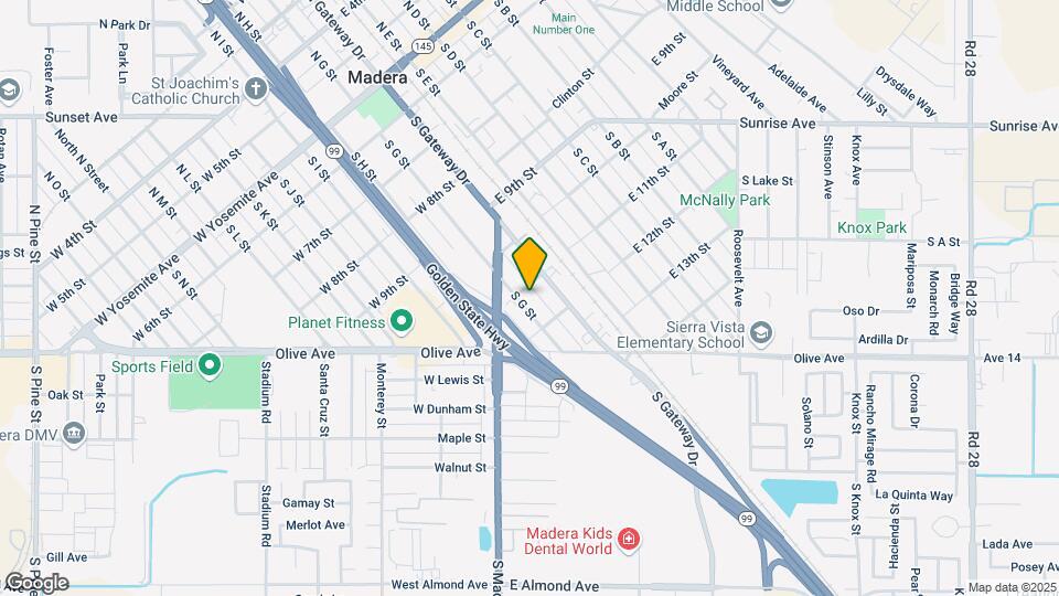 701 S G St Map and Location Details