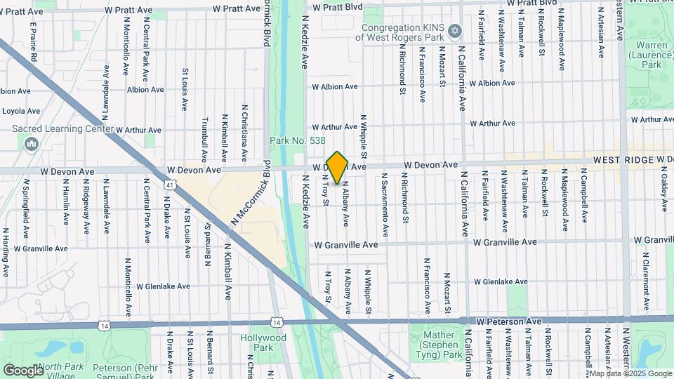 6322-6324 N Albany Ave Map and Location Details