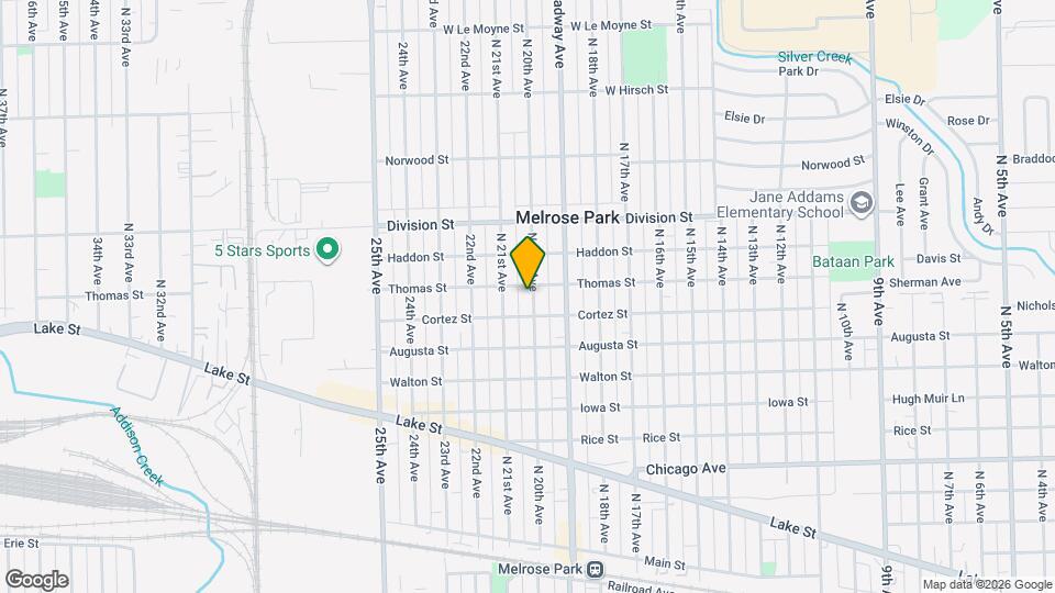 1216 N 20th Ave Map and Location Details