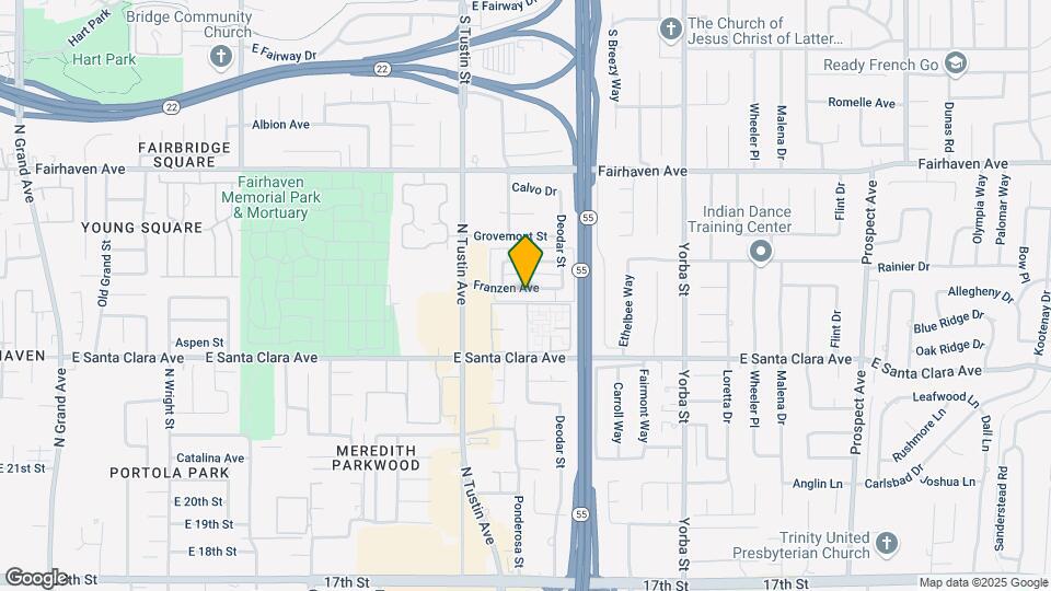 2240 Franzen Ave Map and Location Details