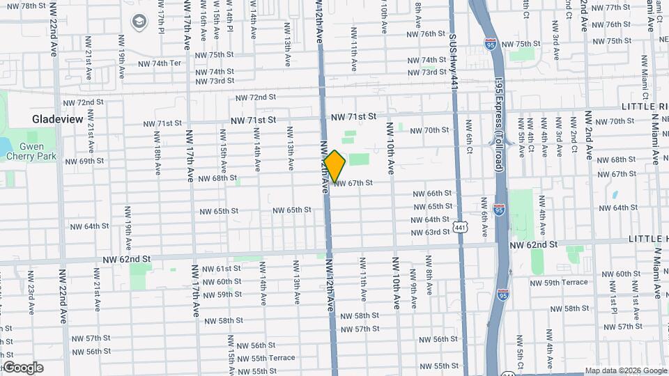 1180 NW 67th St Map and Location Details