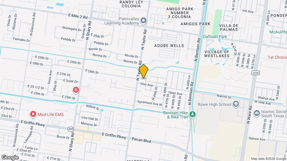 2301 N 50th St Map and Location Details