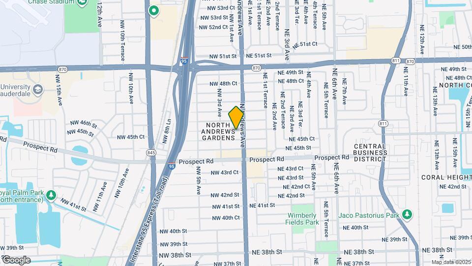 80 NW 46th St Map and Location Details