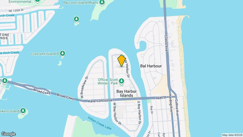 10090 E Bay Harbor Dr Mapa y Detalles de la Ubicación