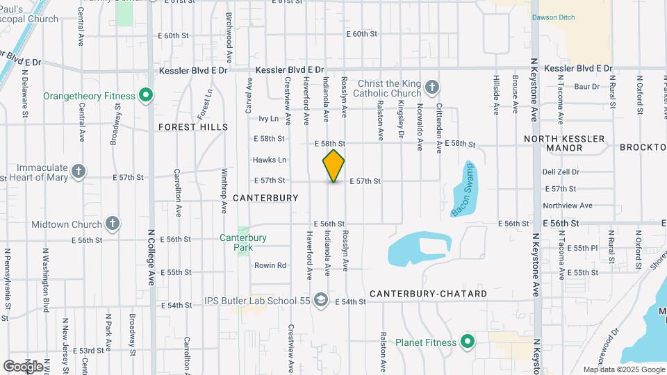 5653 Indianola Ave Map and Location Details