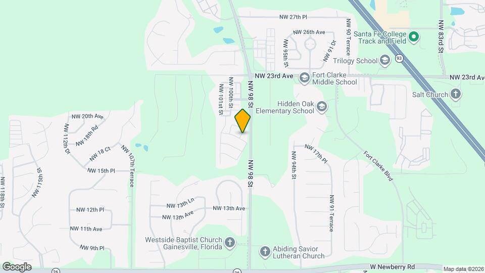 9862 NW 18th Rd Map and Location Details