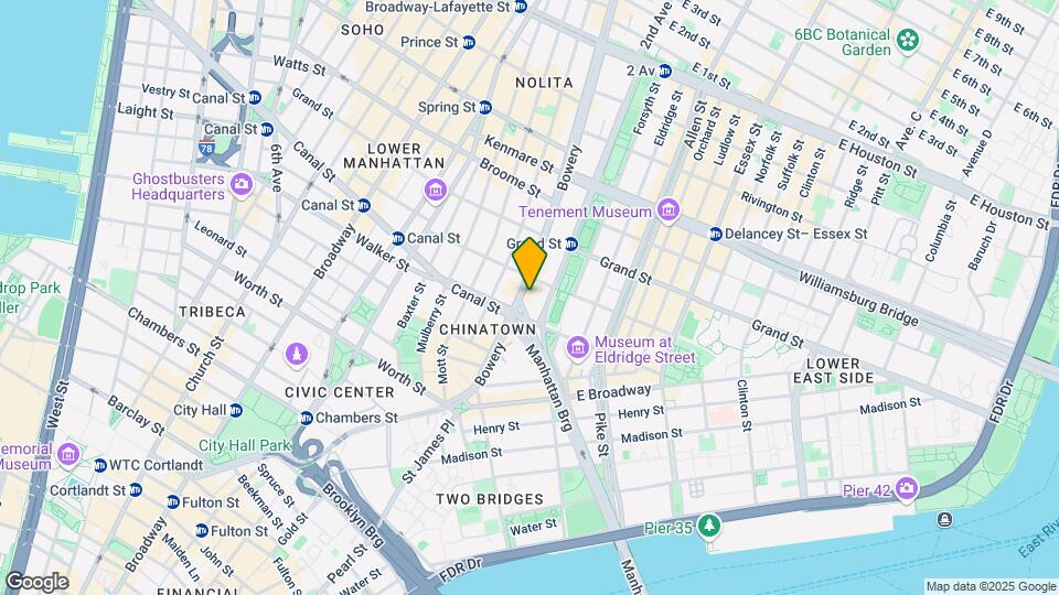 81 Bowery Mapa y Detalles de la Ubicación