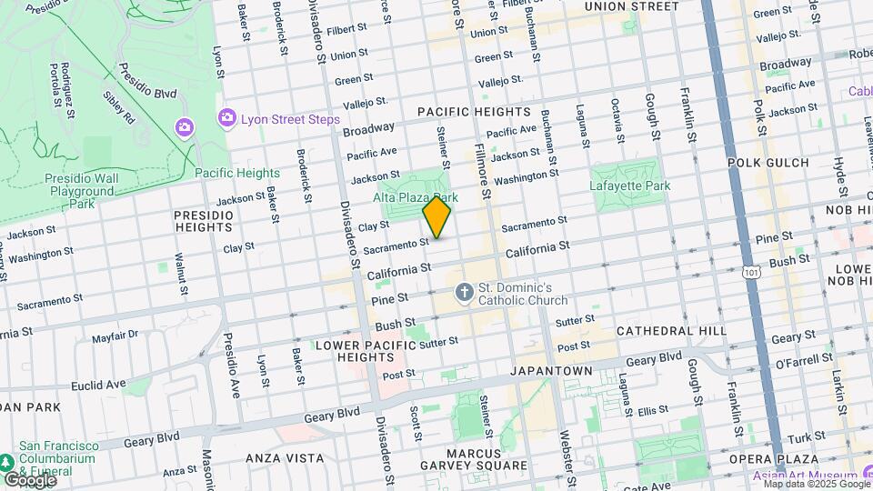 2663 Sacramento St Map and Location Details