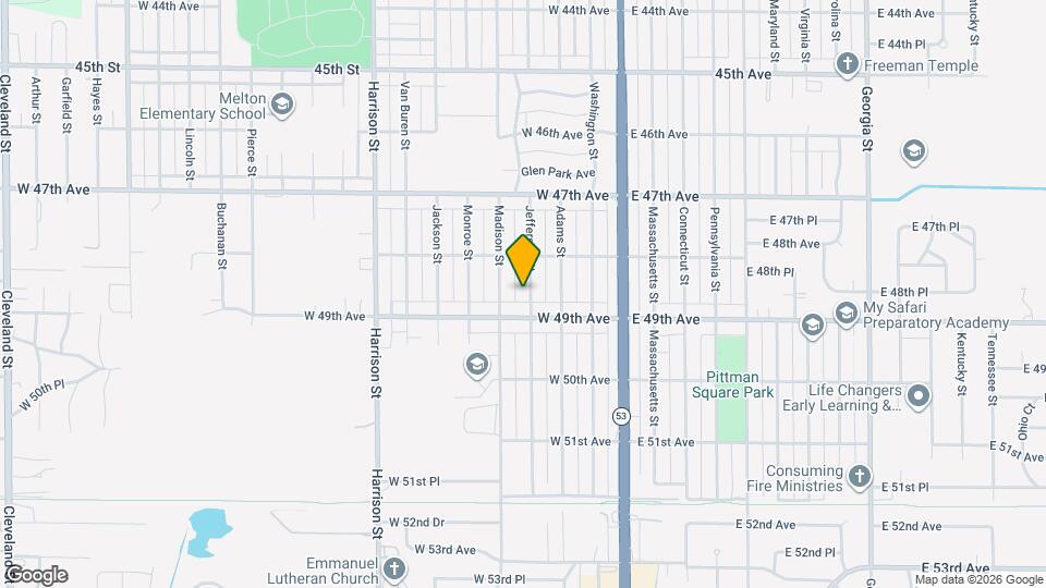 4854 Jefferson St Map and Location Details