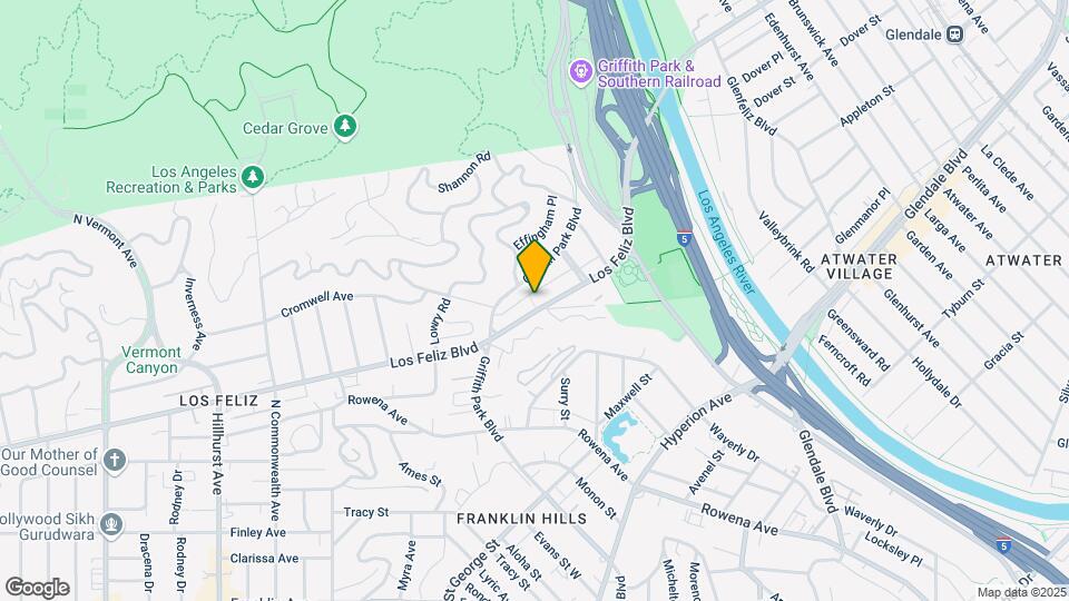 3757 Los Feliz Blvd Map and Location Details