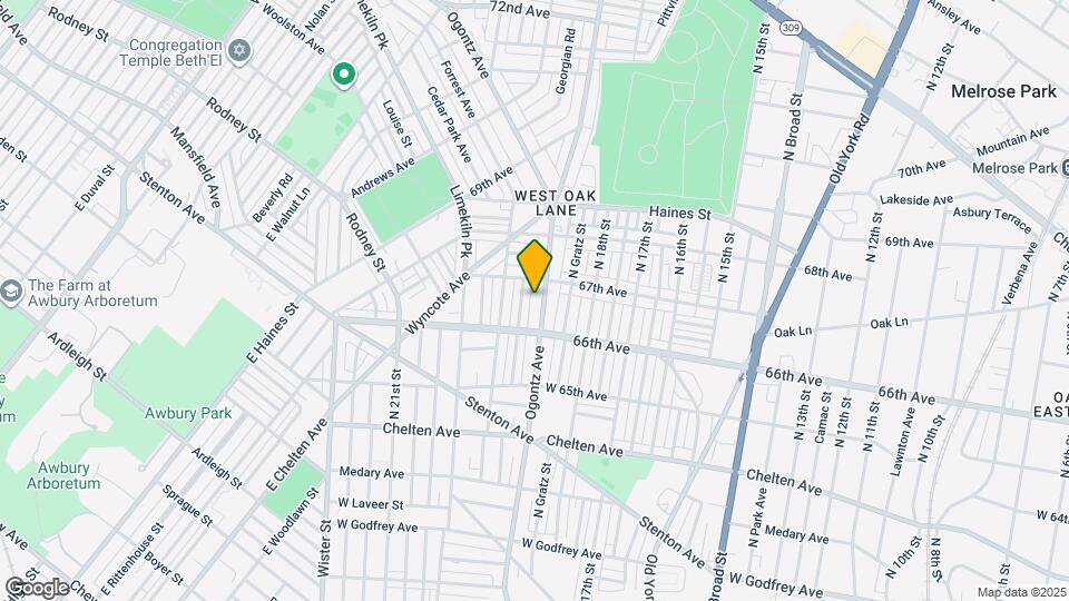 6630 Ogontz Ave Map and Location Details