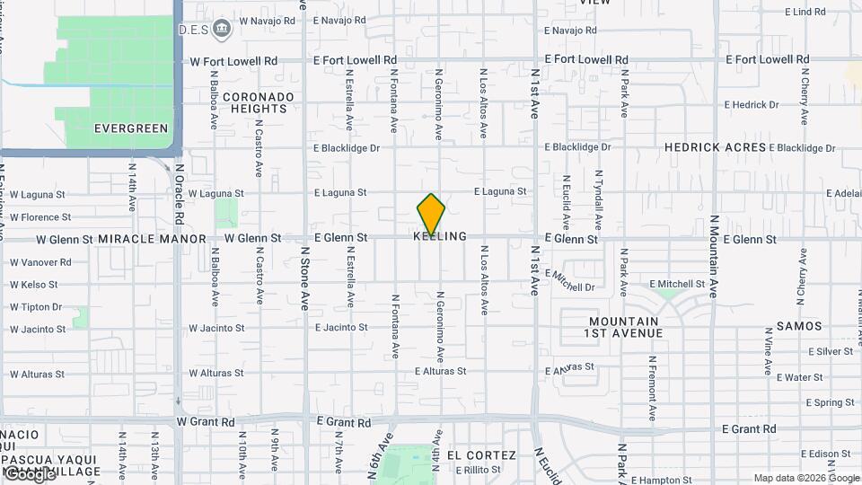 350 E Glenn St Map and Location Details