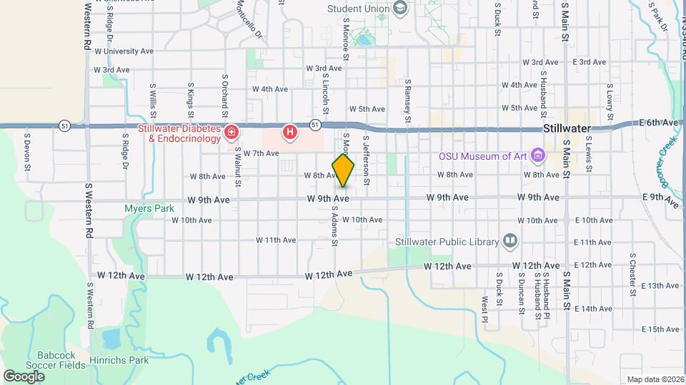 810 S Monroe St Map and Location Details