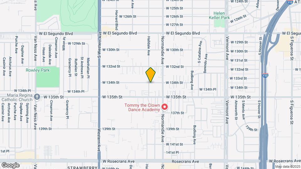 1452 W 134th St Map and Location Details