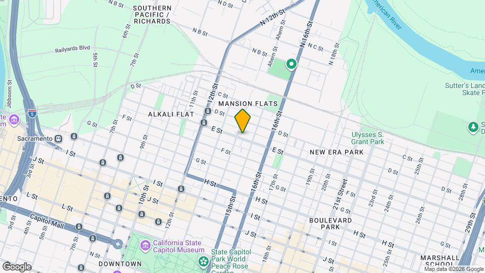 1409 1/2 E St Map and Location Details