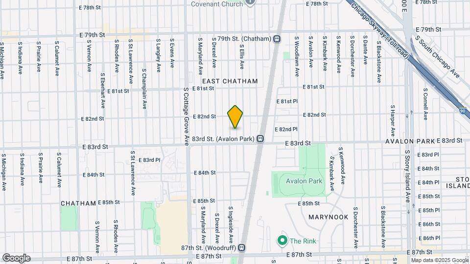 8233 S Ingleside Ave Map and Location Details
