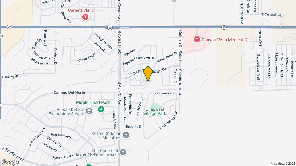 792 S Sunset Vista Dr Map and Location Details