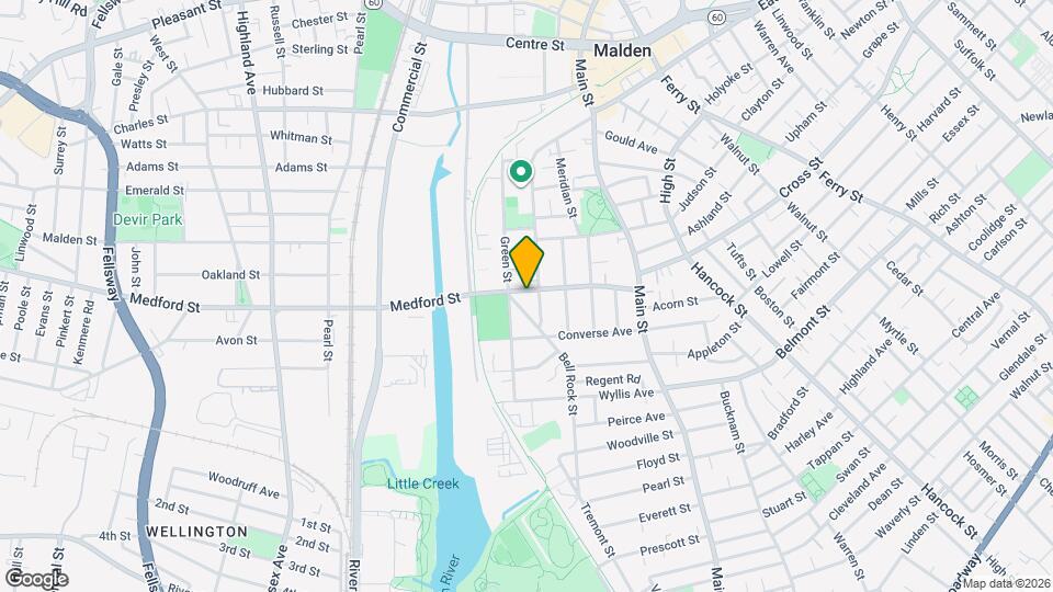 100 Medford St Map and Location Details