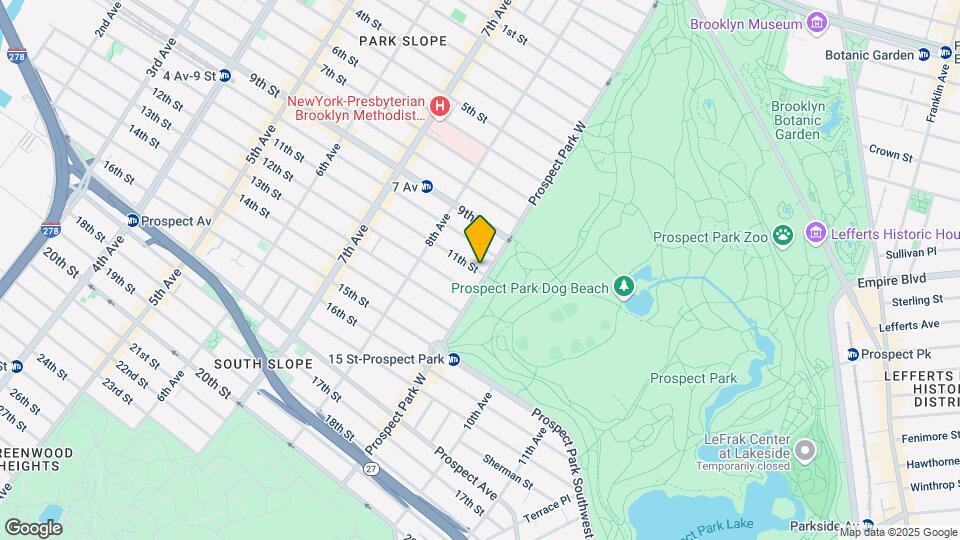 161 Prospect Park W Mapa y Detalles de la Ubicación