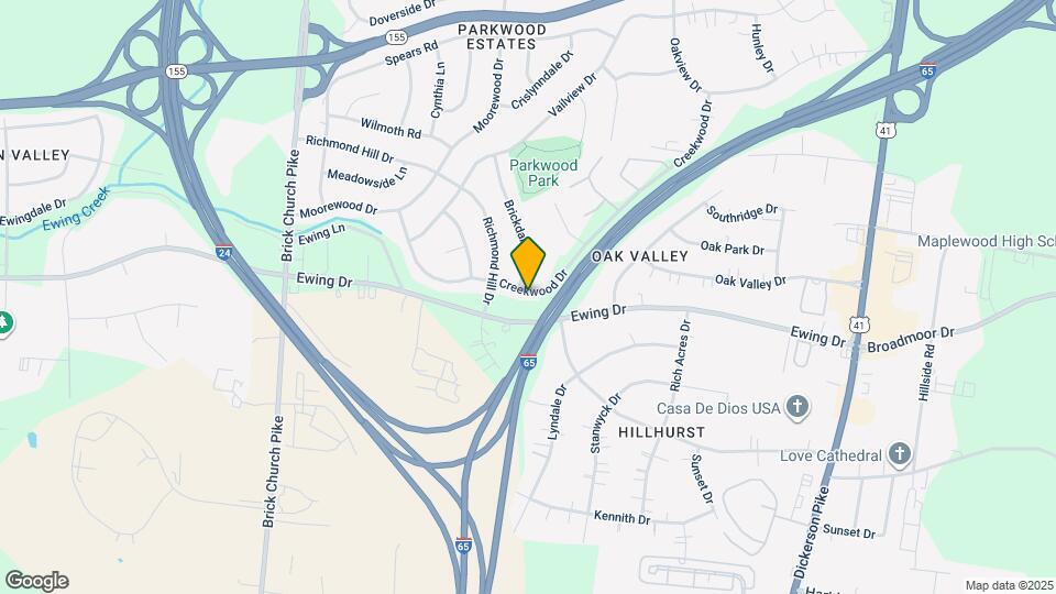 3122 Creekwood Dr Map and Location Details