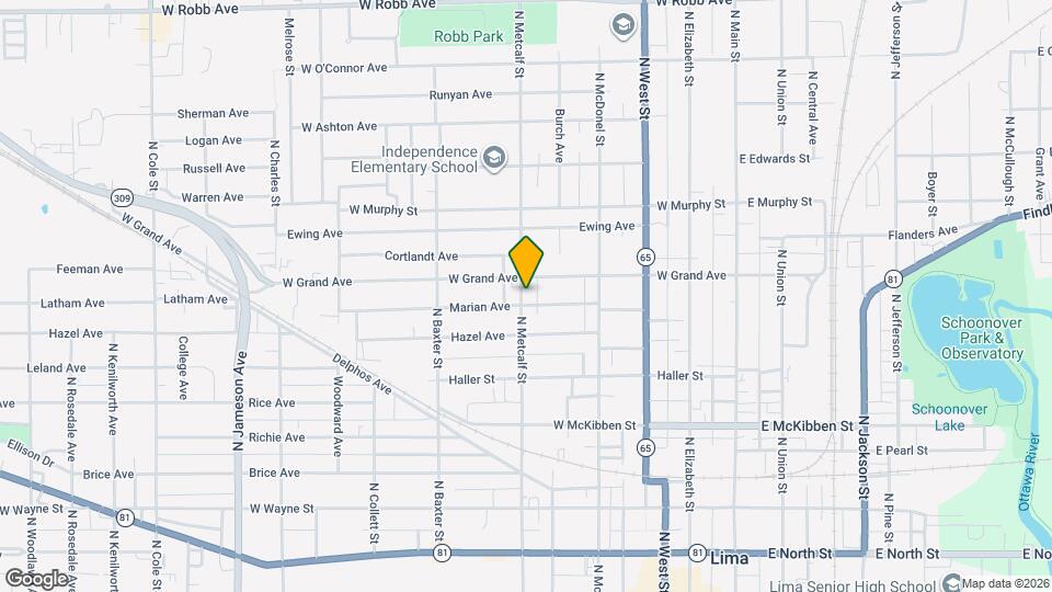 838 N Metcalf St Mapa y Detalles de la Ubicación