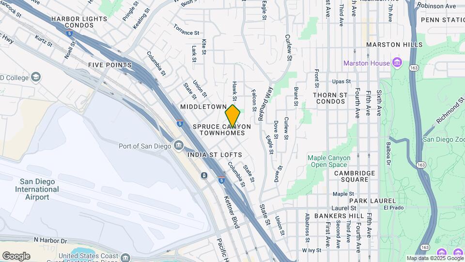 1042-1042 W Redwood St Map and Location Details