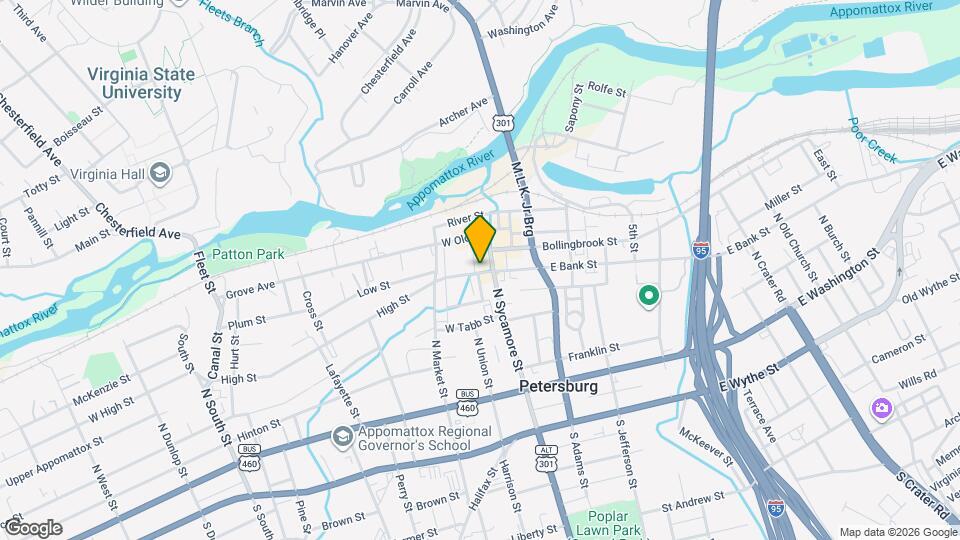 25 W Bank St Map and Location Details