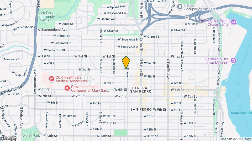 301 S Cabrillo Ave Map and Location Details