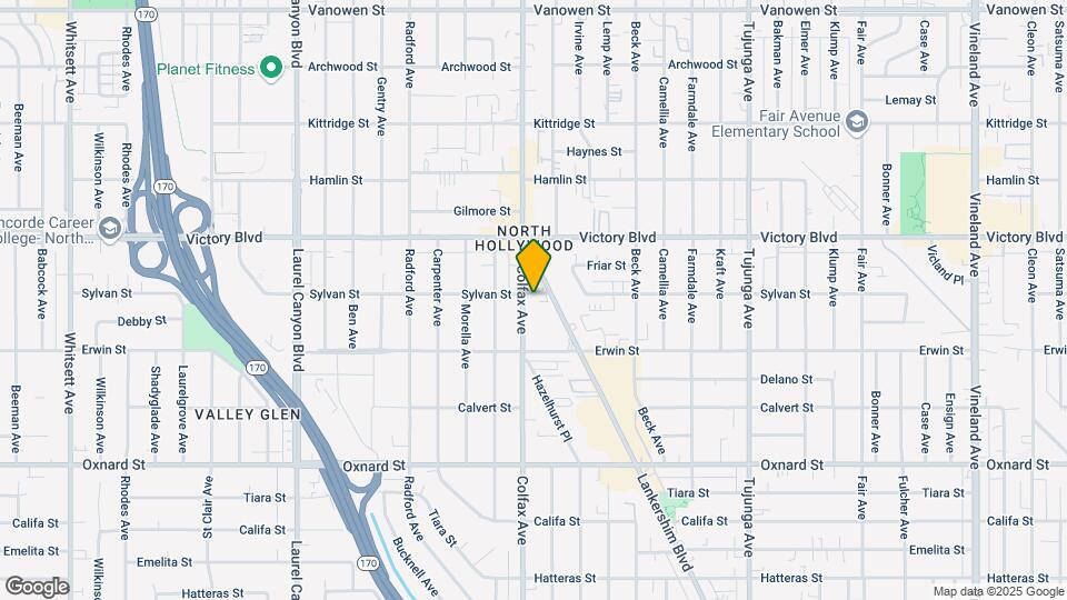 6260 Colfax Ave Map and Location Details