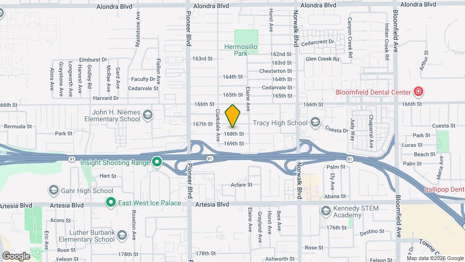 11935 168th St Map and Location Details