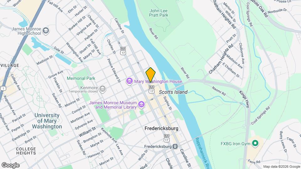 1109 Caroline St Map and Location Details