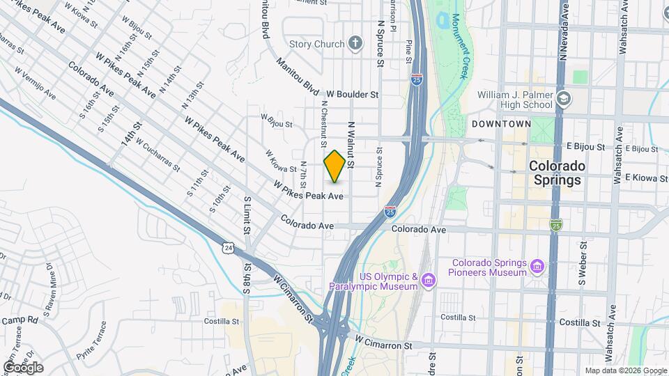 520 W Pikes Peak Ave Map and Location Details