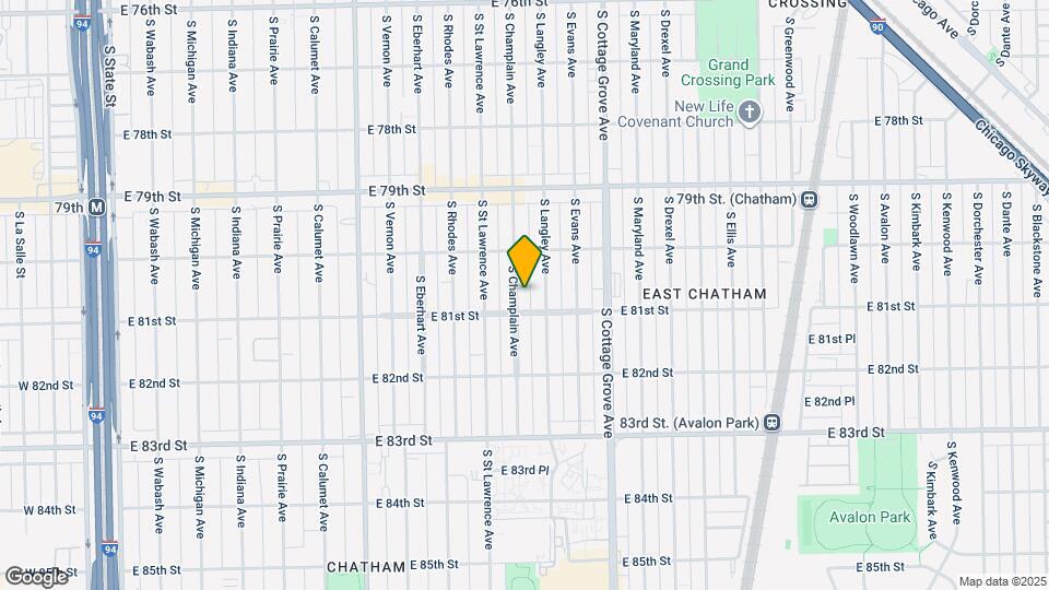 8043 S Champlain Ave, Unit 2 Map and Location Details