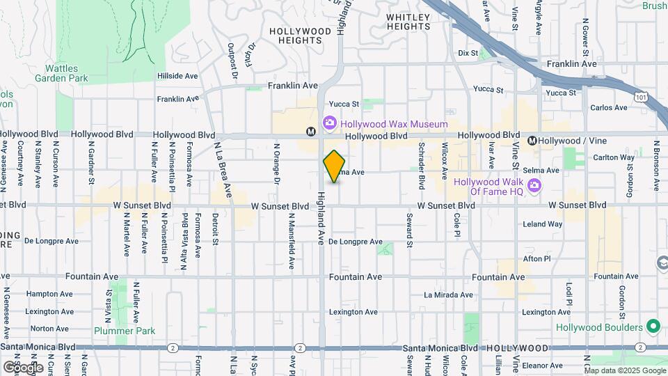 1527 N McCadden Pl Map and Location Details