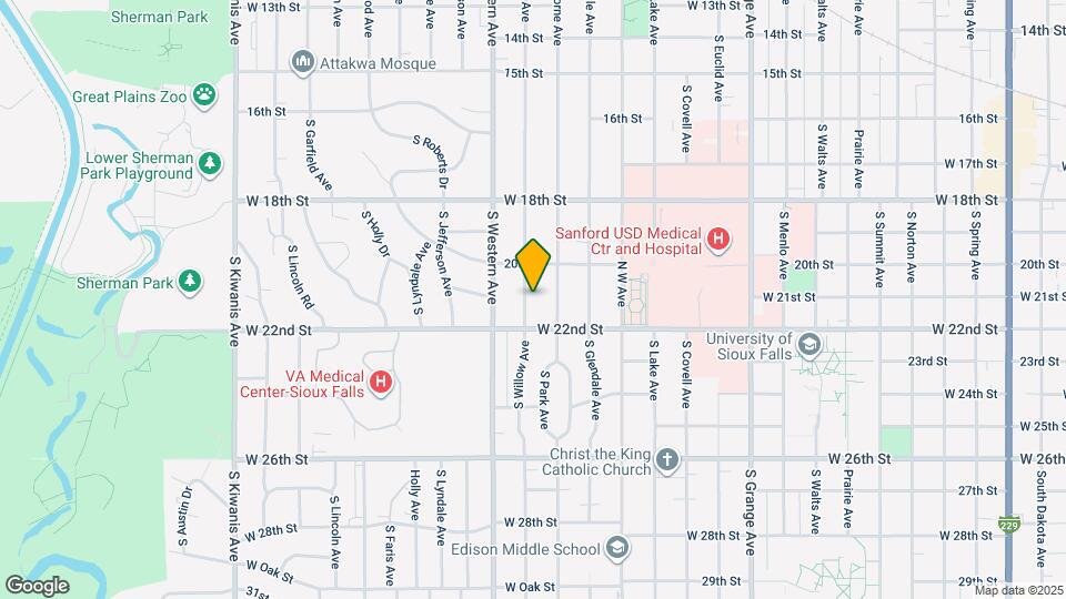 1304 S Willow Ave Map and Location Details