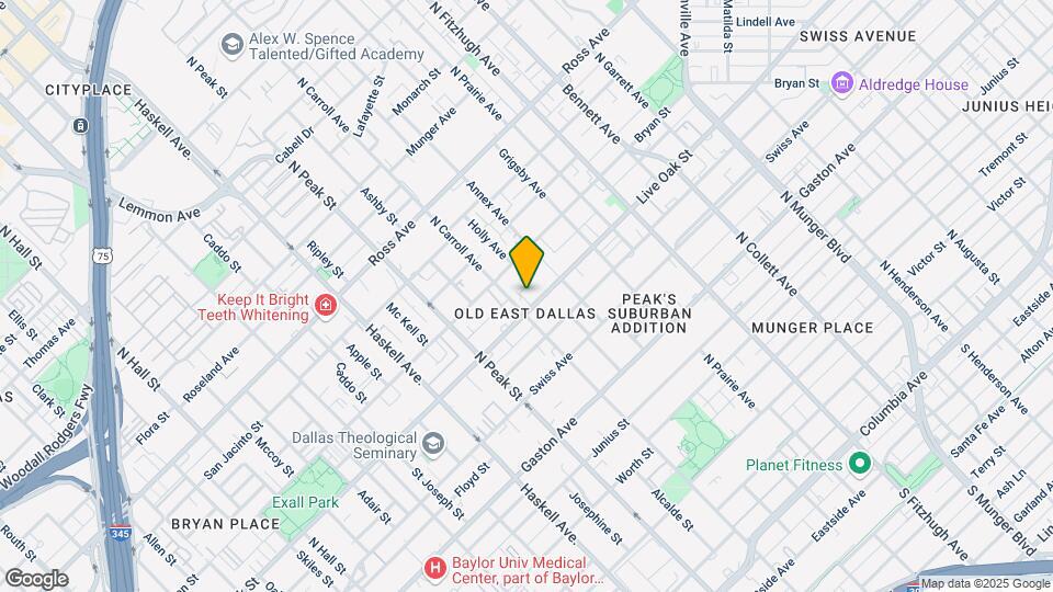 4509 Live Oak St Map and Location Details