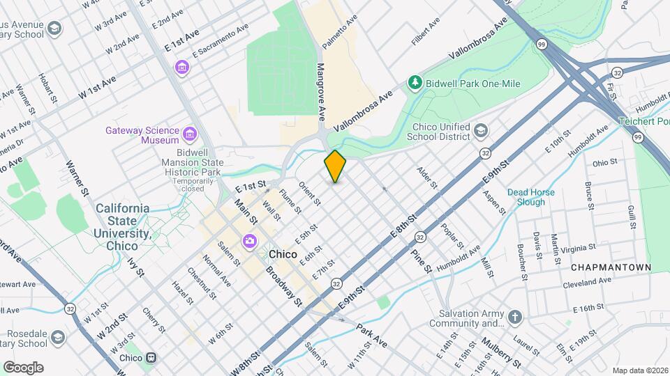 555 E 4th St Map and Location Details