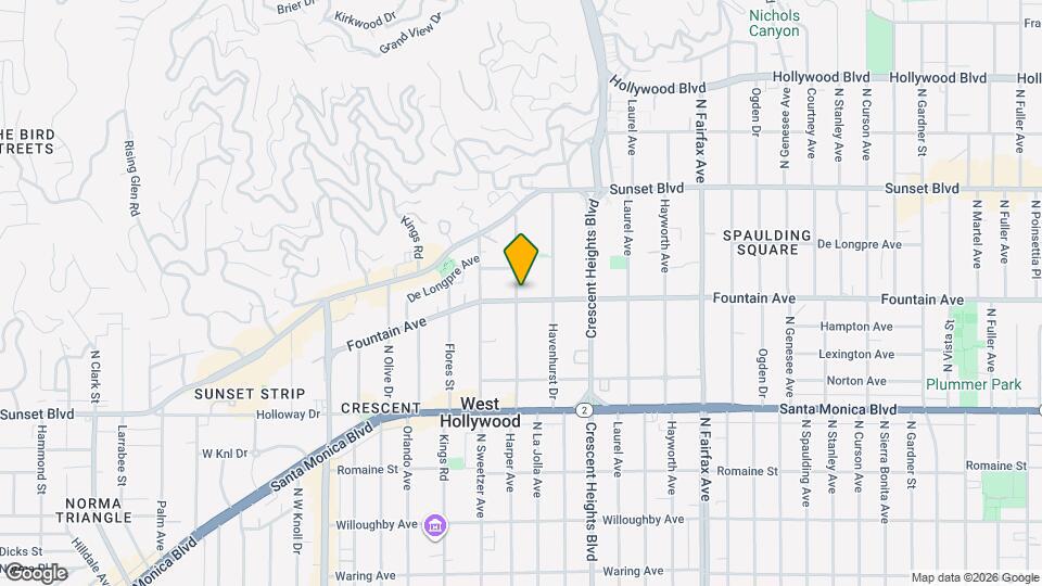 1308 N Harper Ave Map and Location Details