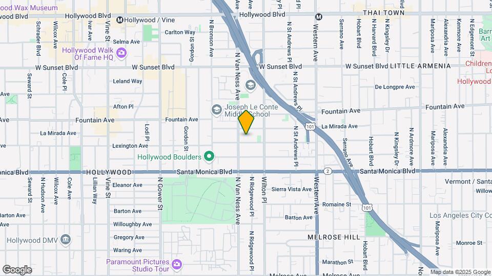 5743 Lexington Ave Mapa y Detalles de la Ubicación