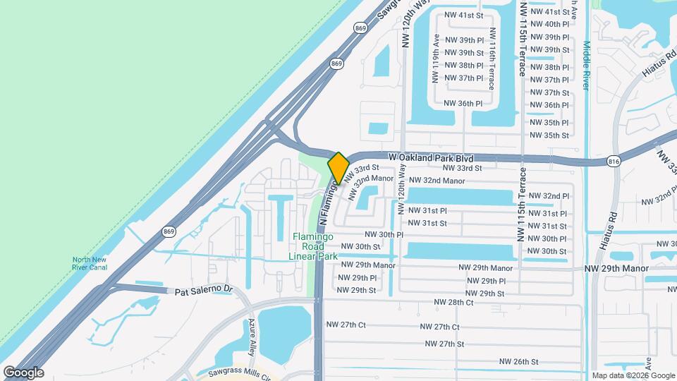 3211 NW 123rd Terrace Map and Location Details
