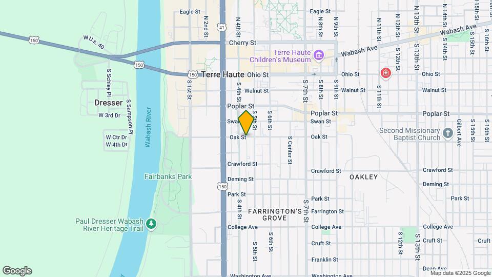 415 Oak St Map and Location Details