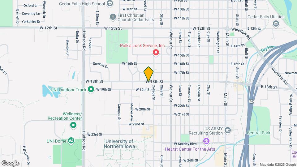 916 W 18th St Map and Location Details